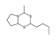 2-butyl-4-methyl(4H)pyrrolidino(1,2d)-1,3,5-dithiazine Structure
