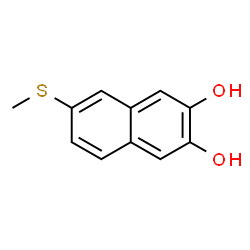 2,3-Naphthalenediol, 6-(methylthio)- (9CI) structure