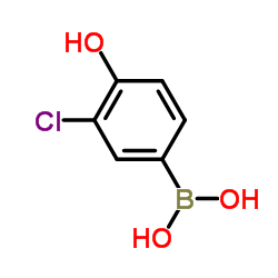 (3-Chloro-4-hydroxyphenyl)boronic acid Structure