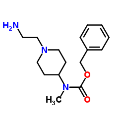 Benzyl [1-(2-aminoethyl)-4-piperidinyl]methylcarbamate Structure