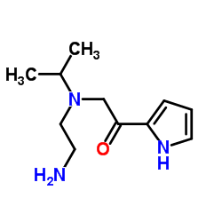 2-[(2-Aminoethyl)(isopropyl)amino]-1-(1H-pyrrol-2-yl)ethanone结构式