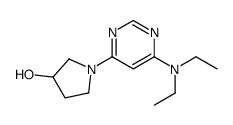 1-(6-Diethylamino-pyrimidin-4-yl)-pyrrolidin-3-ol结构式
