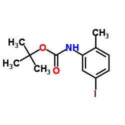 2-Methyl-2-propanyl (5-iodo-2-methylphenyl)carbamate结构式