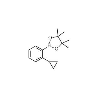 2-(2-Cyclopropylphenyl)-4,4,5,5-tetramethyl-1,3,2-dioxaborolane structure