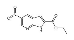 ethyl 5-nitro-1H-pyrrolo[2,3-b]pyridine-2-carboxylate Structure