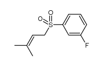 1-fluoro-3-((3-methylbut-2-en-1-yl)sulfonyl)benzene结构式