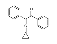 3-cyclopropylidene-1,2-diphenylprop-2-en-1-one结构式