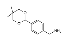 [4-(5,5-dimethyl-1,3-dioxan-2-yl)phenyl]methanamine Structure