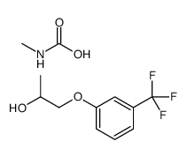 methylcarbamic acid,1-[3-(trifluoromethyl)phenoxy]propan-2-ol结构式