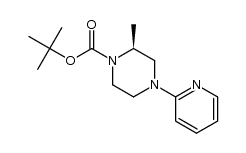 (S)-tert-butyl 2-methyl-4-(pyridin-2-yl)piperazine-1-carboxylate结构式