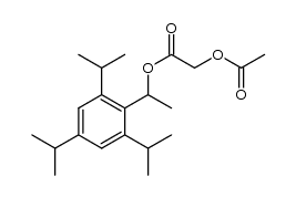 1'-(2'',4'',6''-triisopropylphenyl)ethyl acetoxyacetate结构式