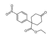 Ethyl 1-(4-nitrophenyl)-4-oxocyclohexanecarboxylate Structure
