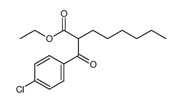 ethyl 2-(4-chlorobenzoyl)octanoate结构式