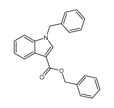 N-benzylindole-3-carboxylic acid benzyl ester结构式