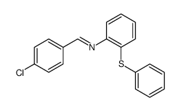 N-(4-chlorophenylmethylene)-2-phenylthiobenzenamine结构式