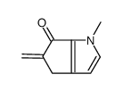 1-methyl-5-methylidene-4H-cyclopenta[b]pyrrol-6-one结构式