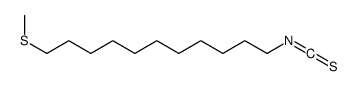 1-isothiocyanato-11-methylsulfanylundecane Structure