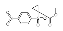 methyl 1-(4-nitrophenyl)sulfonylcyclopropane-1-carboxylate结构式