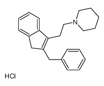 1-[2-(2-benzyl-3H-inden-1-yl)ethyl]piperidine,hydrochloride Structure