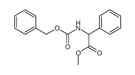 methyl 2-(benzyloxycarbonylamino)-2-phenylacetate结构式