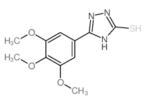 3H-1,2,4-Triazole-3-thione,1,2-dihydro-5-(3,4,5-trimethoxyphenyl)- structure