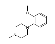 N-methyl-N'-(2-methoxyphenyl)-piperazine结构式