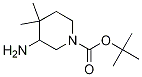 TERT-BUTYL 3-AMINO-4,4-DIMETHYLPIPERIDINE-1-CARBOXYLATE Structure