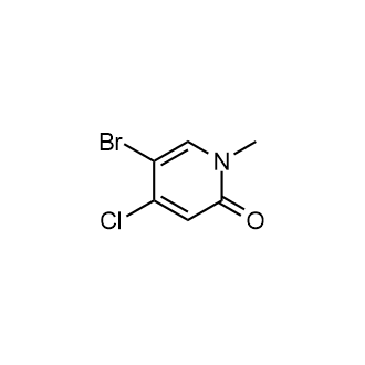 5-Bromo-4-chloro-1-methylpyridin-2(1H)-one Structure