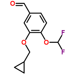 4-(difluoromethoxy)-3-(cyclopropylmethoxy)-benzaldethyde Structure
