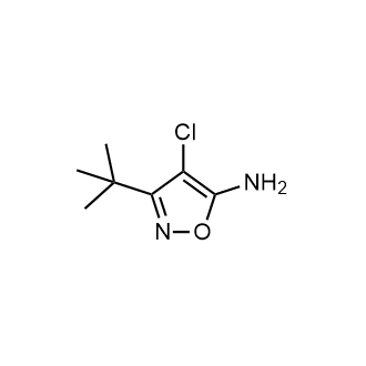 3-(tert-Butyl)-4-chloroisoxazol-5-amine Structure