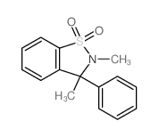 1,2-Benzisothiazole,2,3-dihydro-2,3-dimethyl-3-phenyl-, 1,1-dioxide picture