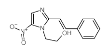 1H-Imidazole-1-ethanol,5-nitro-2-(2-phenylethenyl)-结构式