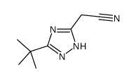 2-(3-tert-butyl-1H-1,2,4-triazol-5-yl)acetonitrile结构式