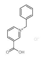 Pyridinium,3-carboxy-1-(phenylmethyl)-, chloride (1:1) structure