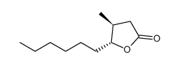 (4S,5R)-5-hexyl-4-methyldihydrofuran-2(3H)-one Structure