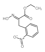 Benzenepropanoicacid, a-(hydroxyimino)-2-nitro-, ethyl ester Structure