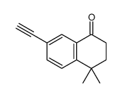 4,4-二甲基-7-乙炔基-1-四氢萘酮结构式