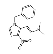 trans-1-benzyl-5-<β-(N,N-dimethylamino)ethylene>-4-nitroimidazole结构式