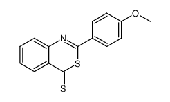 (methoxy-4 phenyl)-2 benzothiazine-3,1 thione-4 Structure