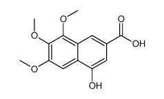 4-Hydroxy-6,7,8-trimethoxy-2-naphthoic acid Structure