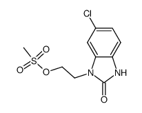 6-chloro-1-(2-mesyloxyethyl)-1,3-dihydro-2H -benzimdazol-2-one结构式