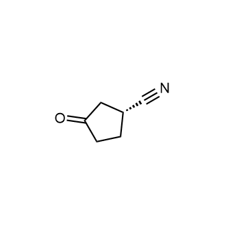 (1R)-3-Oxocyclopentane-1-carbonitrile Structure