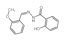Benzoic acid,2-hydroxy-, 2-[(2-methoxyphenyl)methylene]hydrazide picture