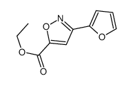 ethyl 3-(furan-2-yl)-1,2-oxazole-5-carboxylate结构式