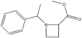 1-(1-苯基乙基)氮杂环丁烷-2-甲酸甲酯结构式