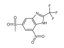 6-methylsulfonyl-4-nitro-2-(trifluoromethyl)-1H-benzimidazole Structure