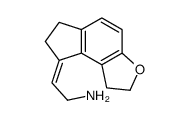 (E)-2-(1,6,7,8-四氢-2H-茚并[5,4-b]呋喃-8-亚基)乙胺结构式