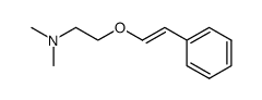 N,N-dimethyl-2-[2-(phenyl)ethenyloxy]ethanamine结构式