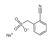 (2-cyano-phenyl)-methanesulfonic acid , sodium-salt Structure