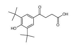 4-(4-Hydroxy-3,5-di-tert-butyl-phenyl)-4-oxo-buttersaeure Structure